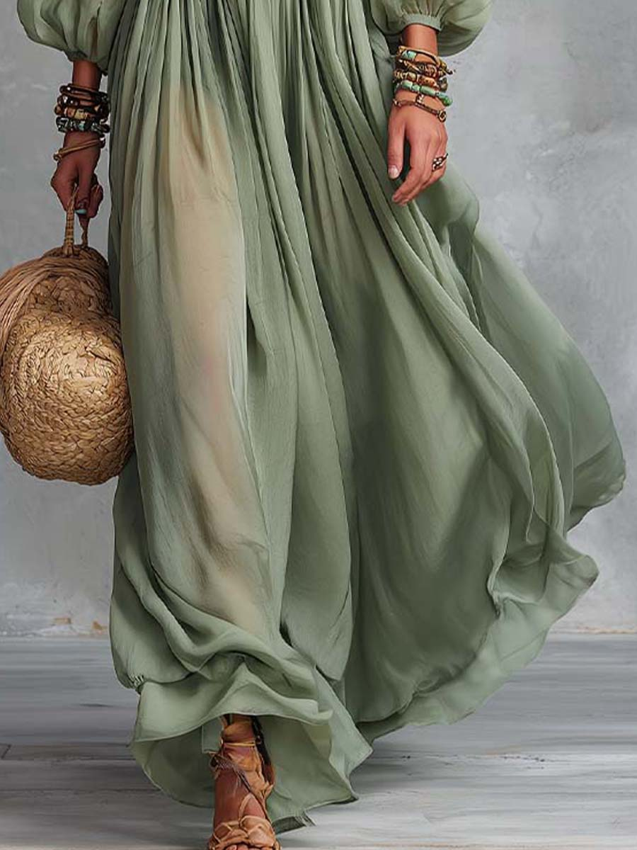 Perrine | Robe longue bohème à imprimé floral