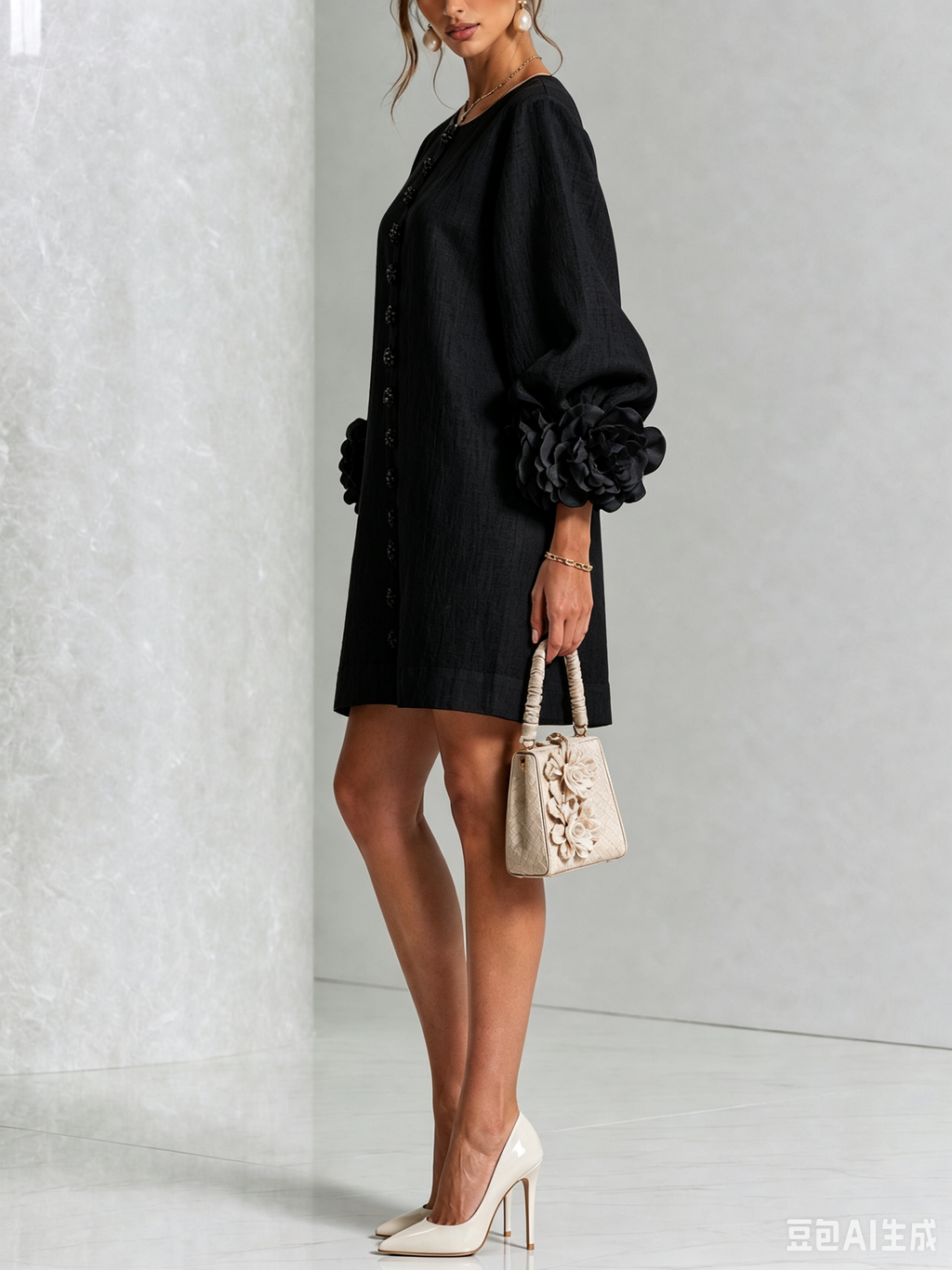 Élodie | Robe Florale Boutonnée