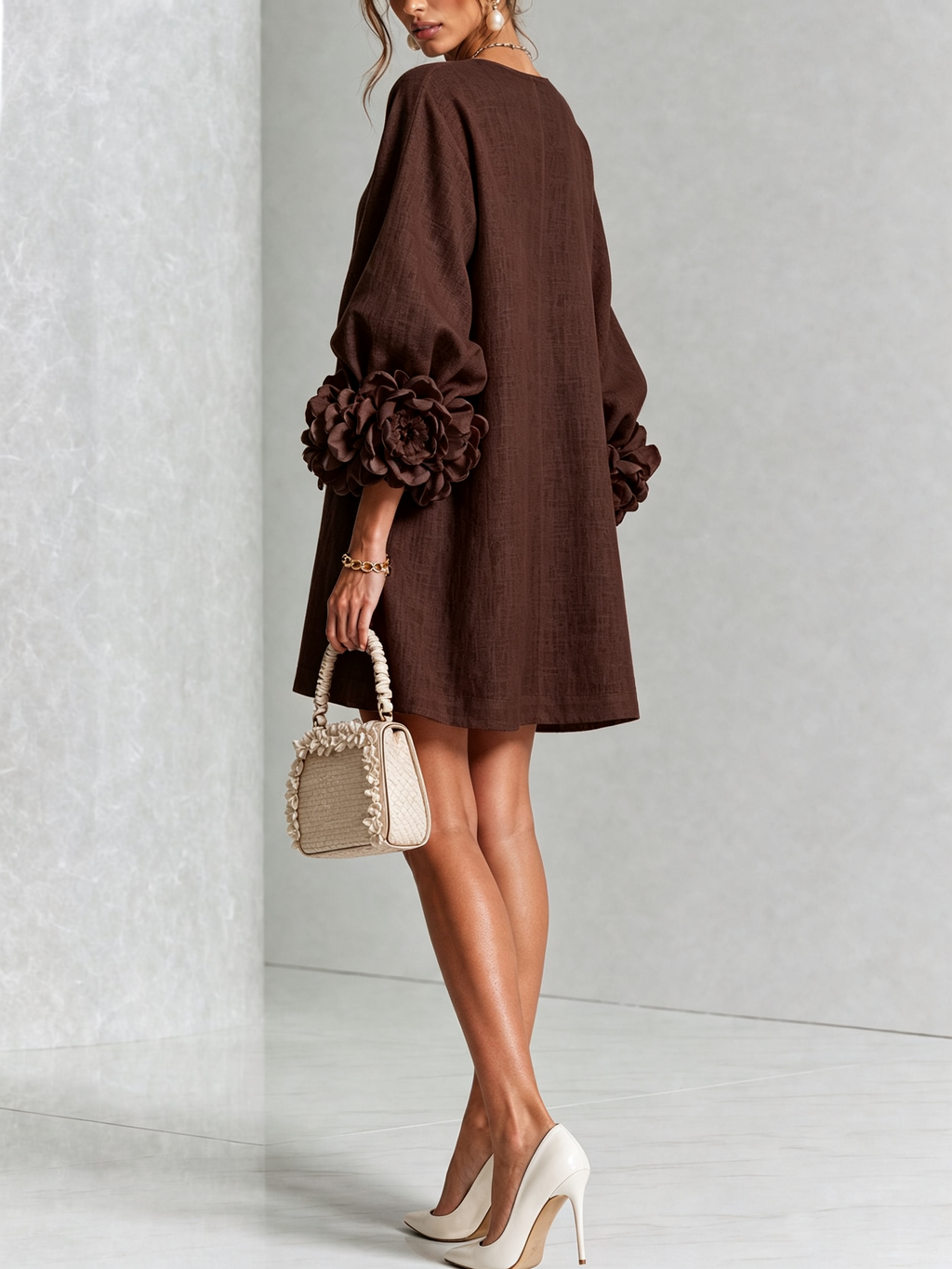 Élodie | Robe Florale Boutonnée