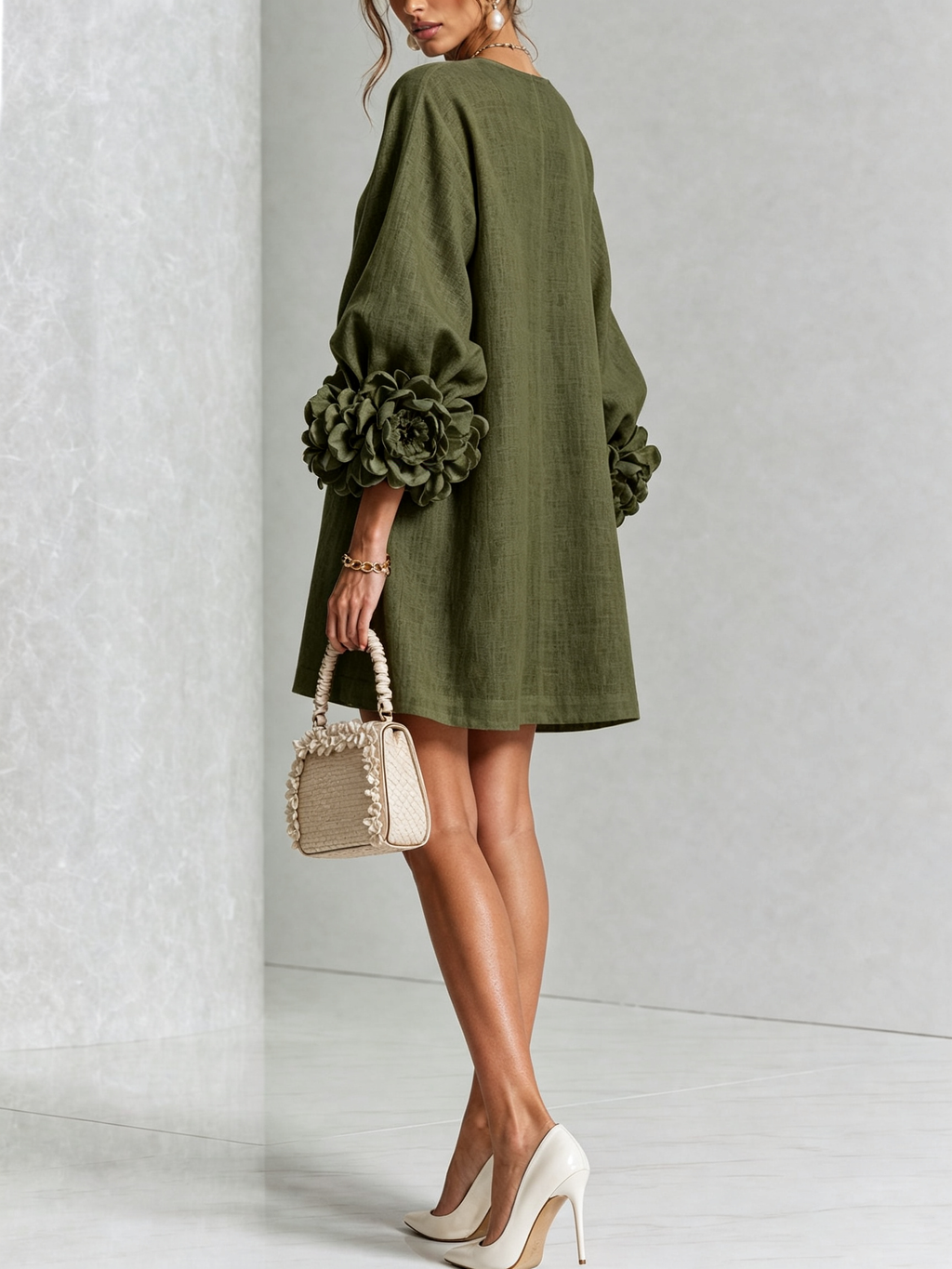 Élodie | Robe Florale Boutonnée