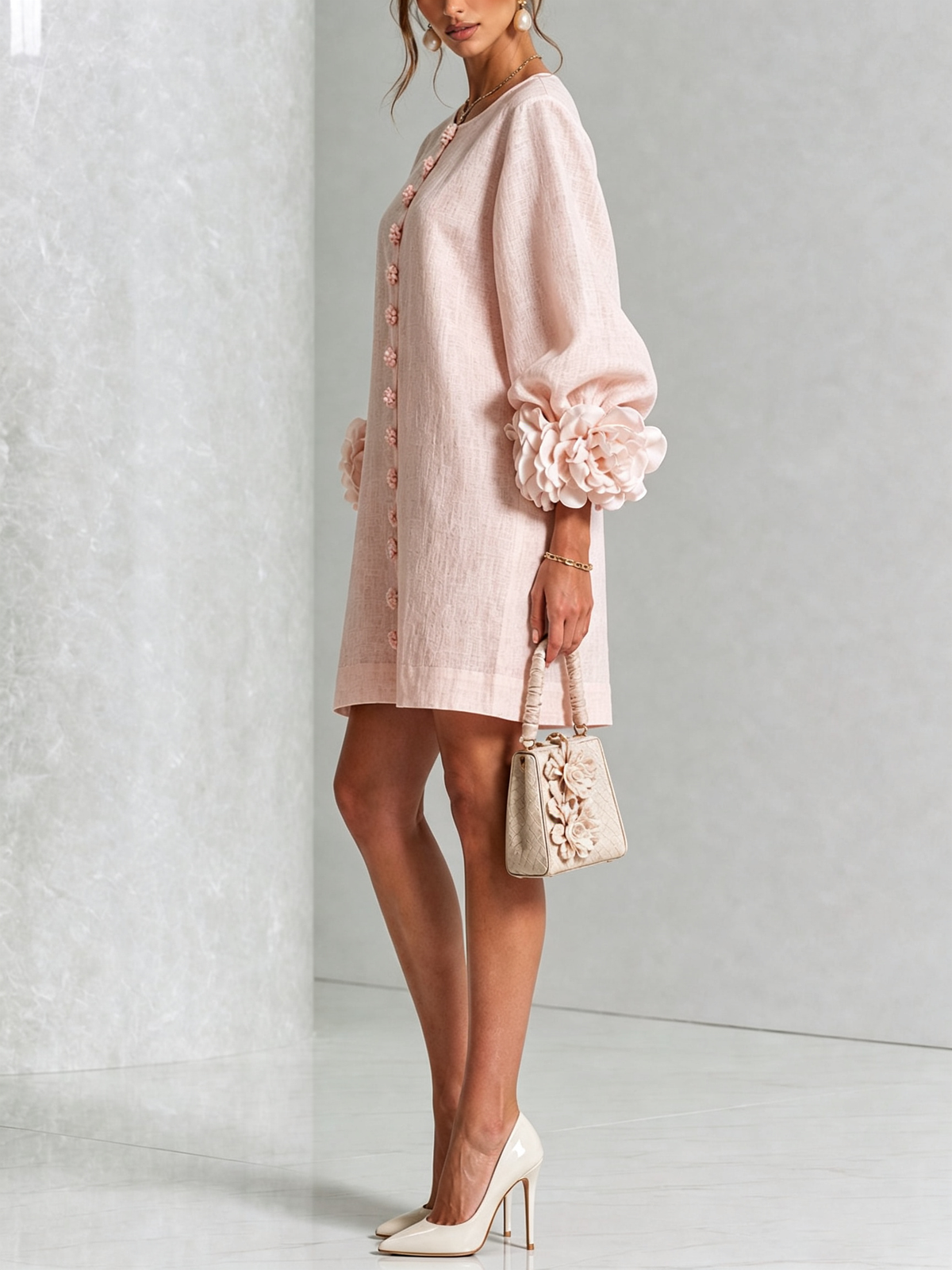 Élodie | Robe Florale Boutonnée