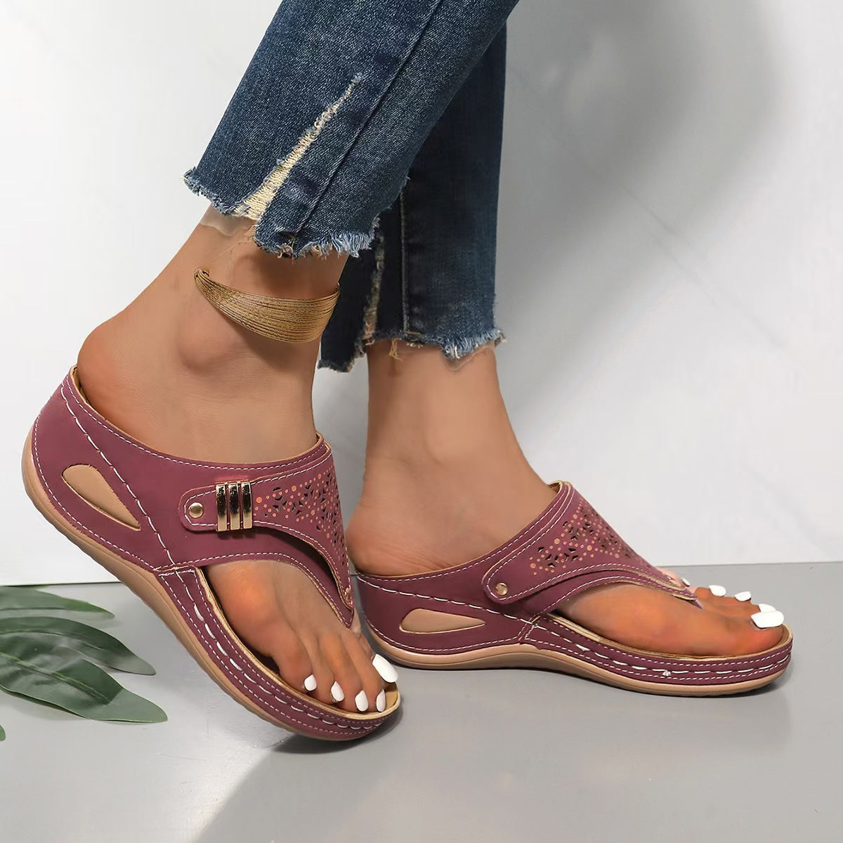 Giovanna | Sandales compensées confortables et stables