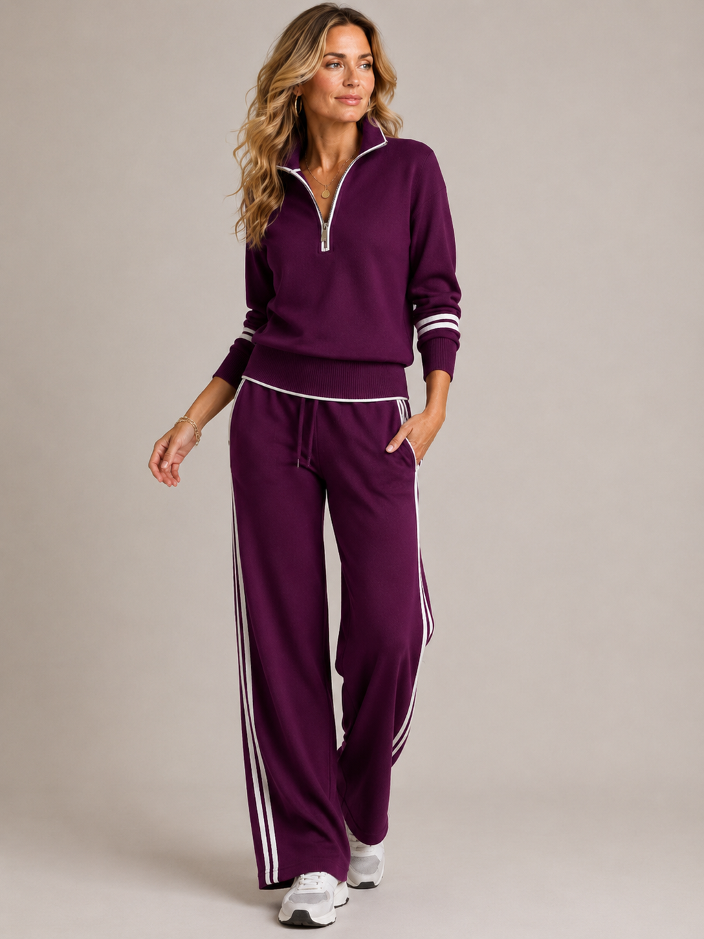 Serena | Ensemble sweat à capuche zippé