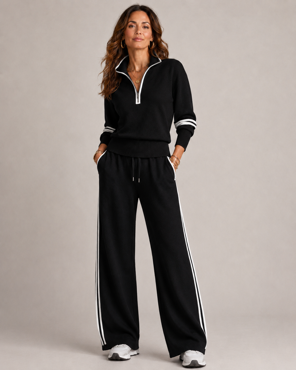 Serena | Ensemble sweat à capuche zippé
