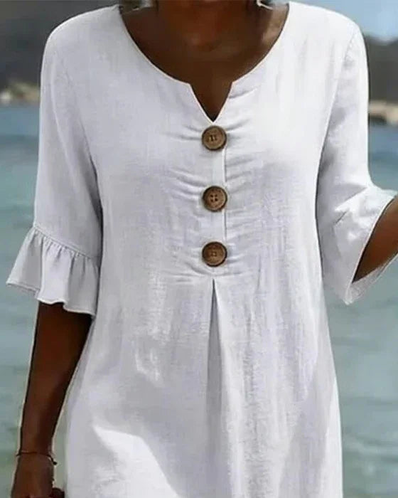 Ludivine | Robe Élégante en Lin