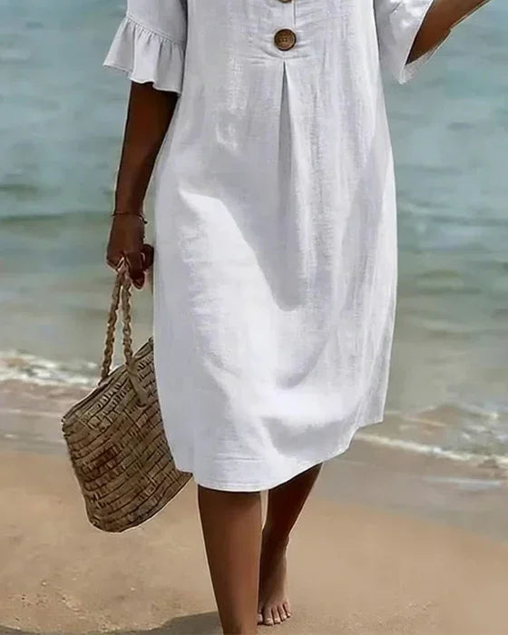 Ludivine | Robe Élégante en Lin