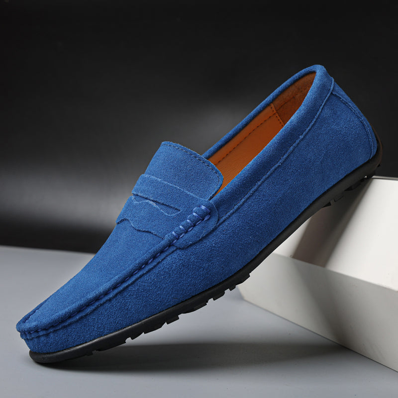 Leblanc | Mocassins Rétro en Daim pour Homme