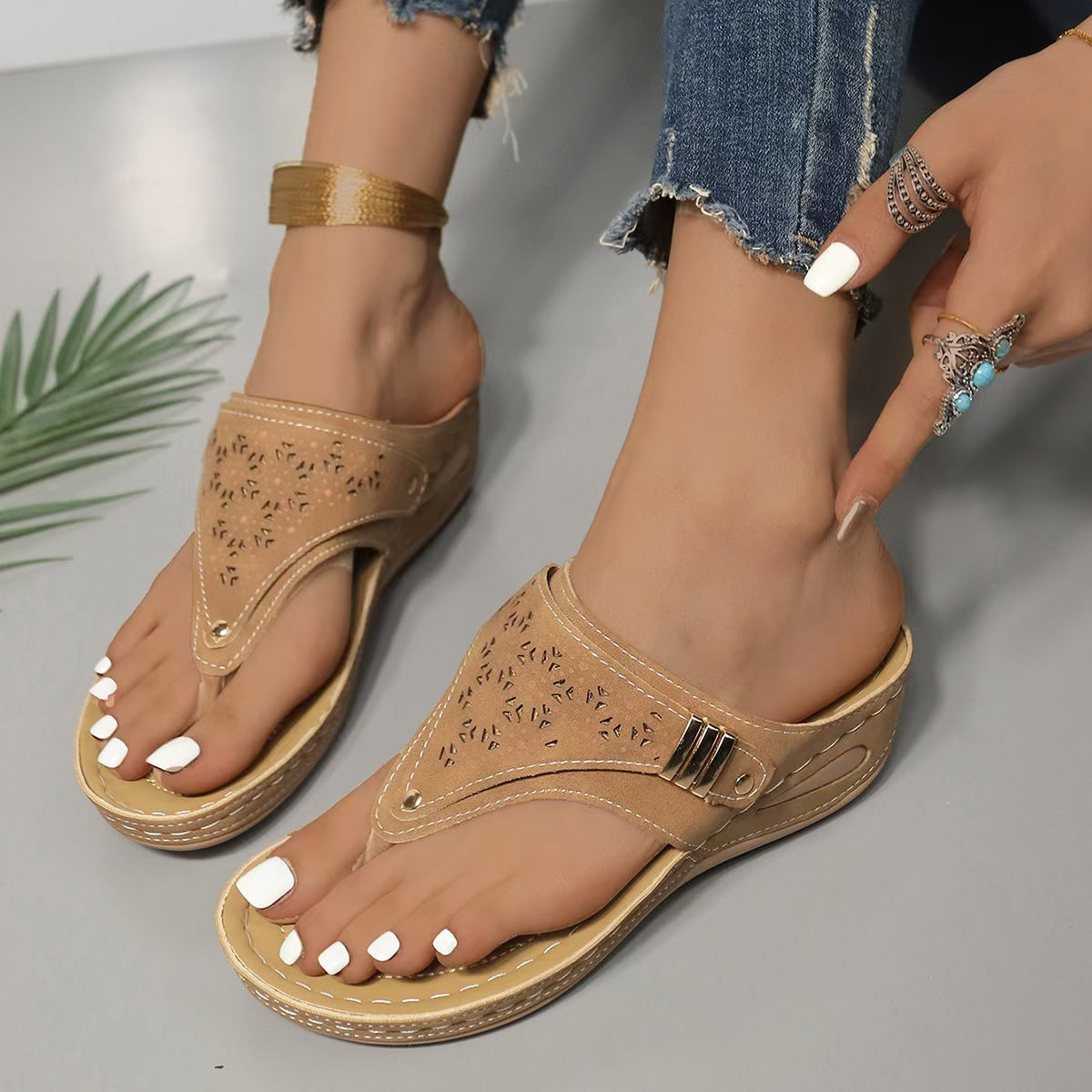 Giovanna | Sandales compensées confortables et stables