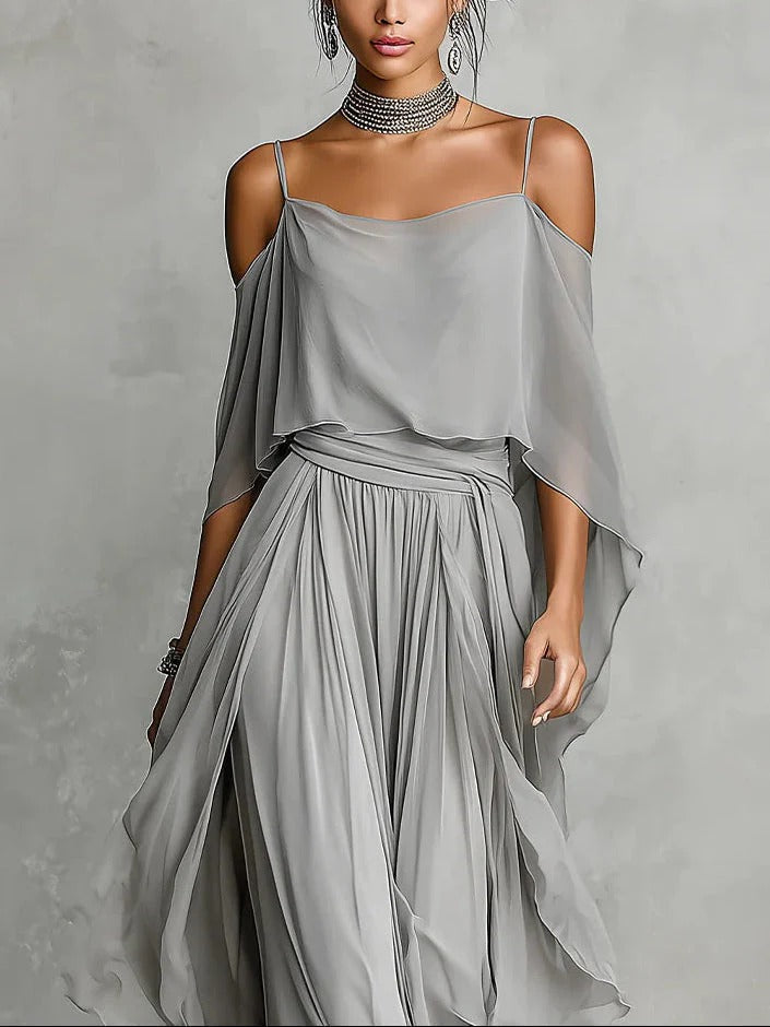 Garance | Ensemble fluide gris
