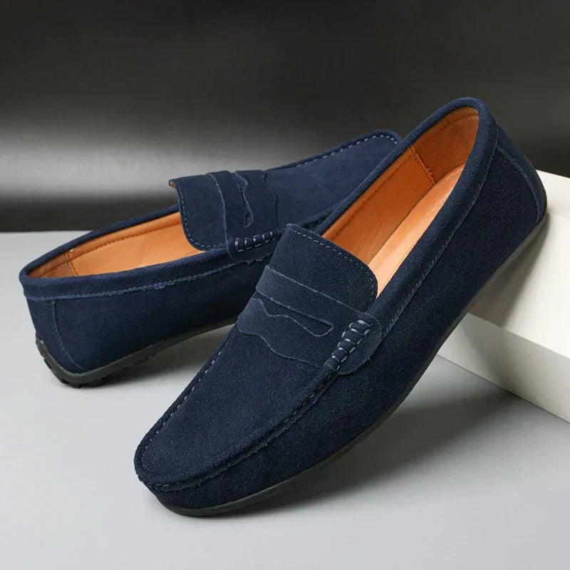Leblanc | Mocassins Rétro en Daim pour Homme