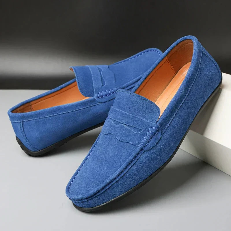 Leblanc | Mocassins Rétro en Daim pour Homme