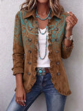 Théodosie | Veste paisley turquoise