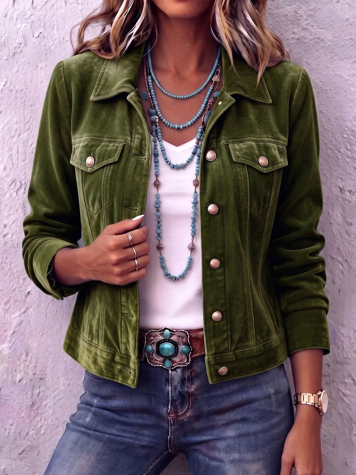 Florine | Veste en velours vintage