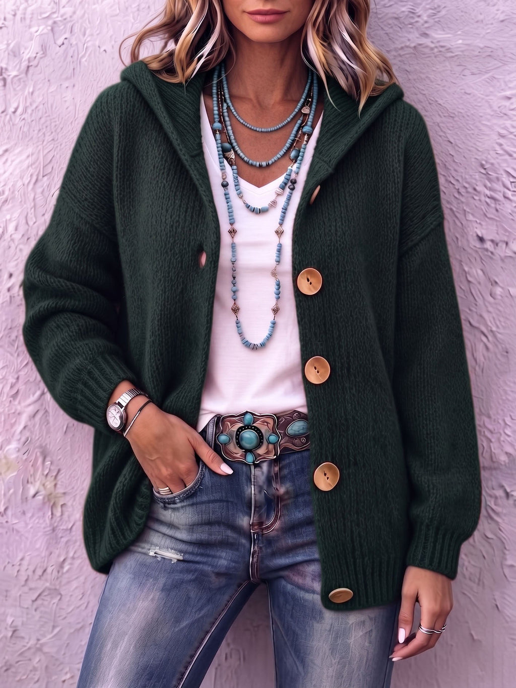 Elvire | Cardigan à capuche