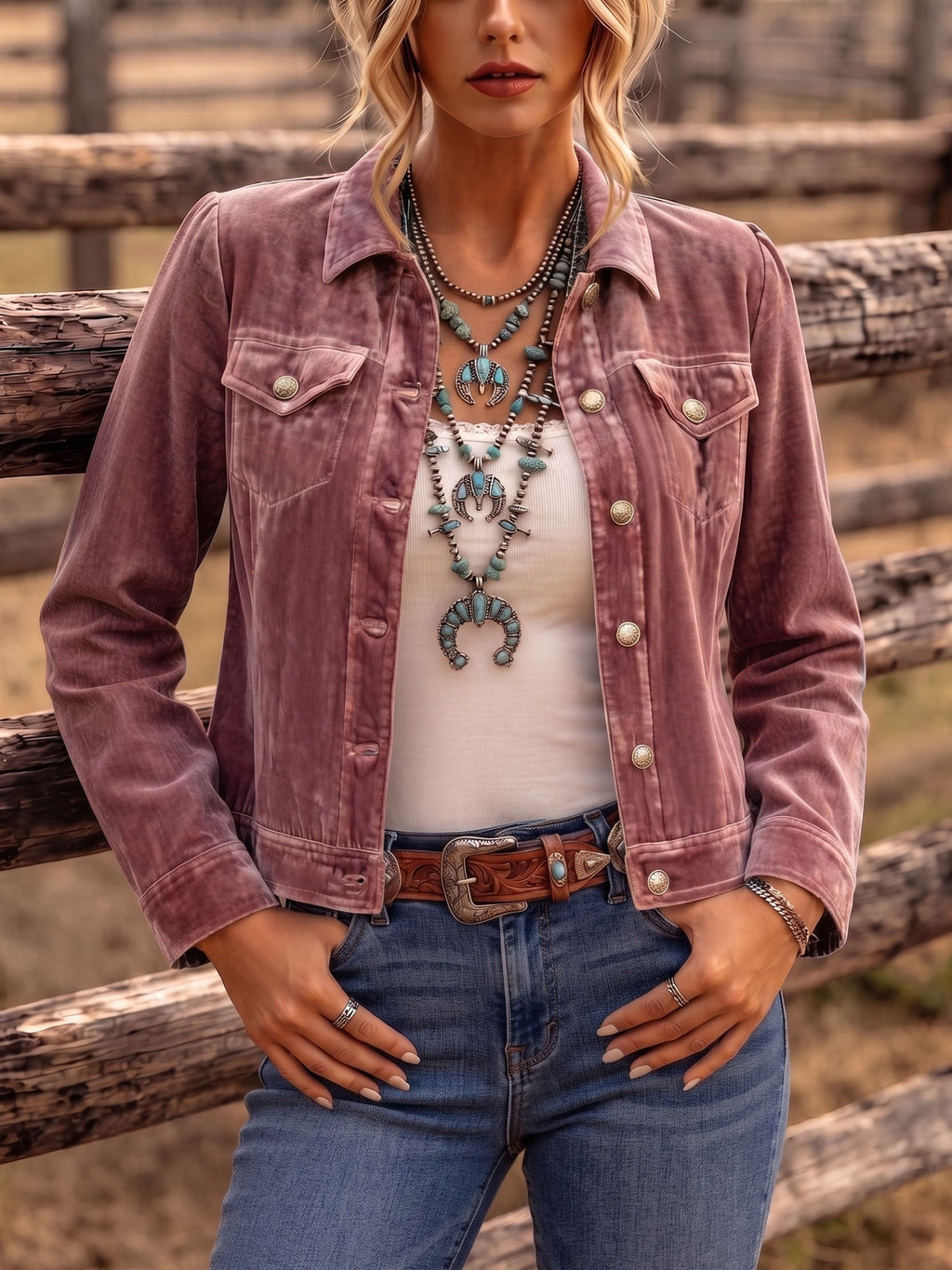 Florine | Veste en velours vintage