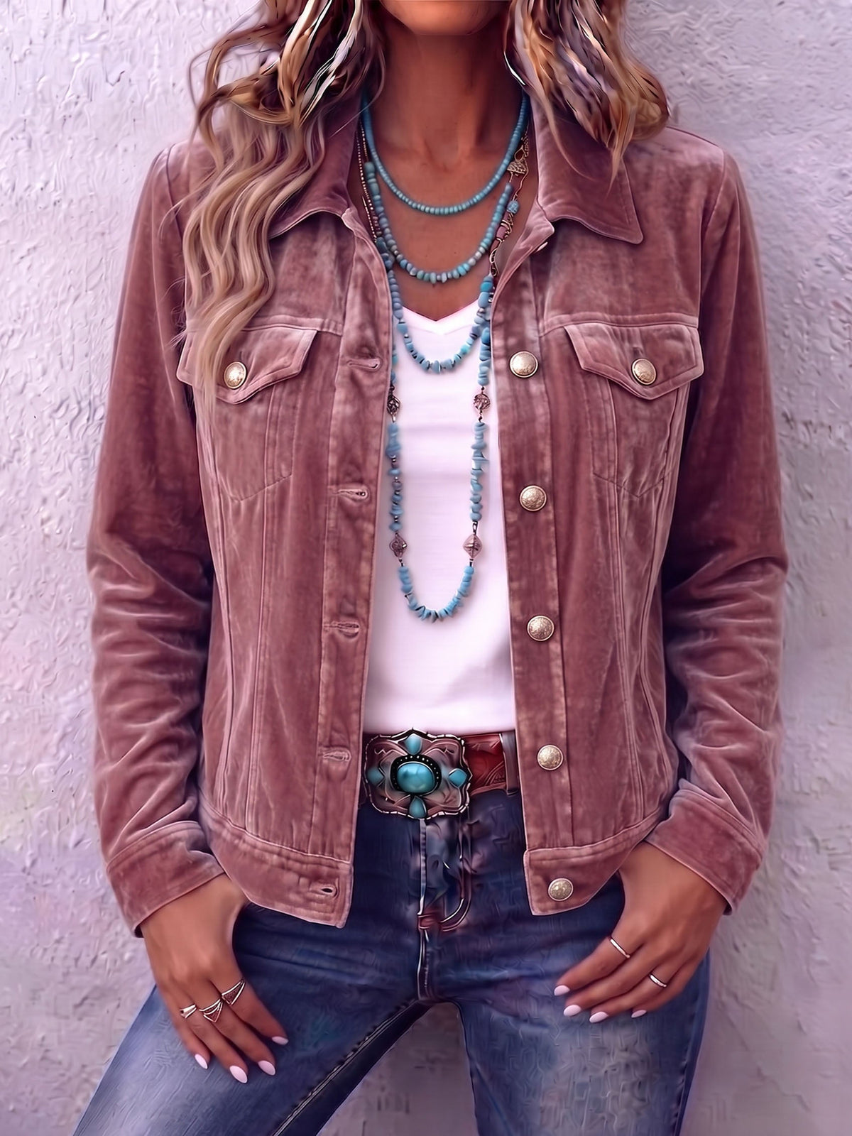 Florine | Veste en velours vintage