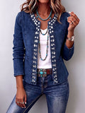 Nérine | Veste en jean à strass