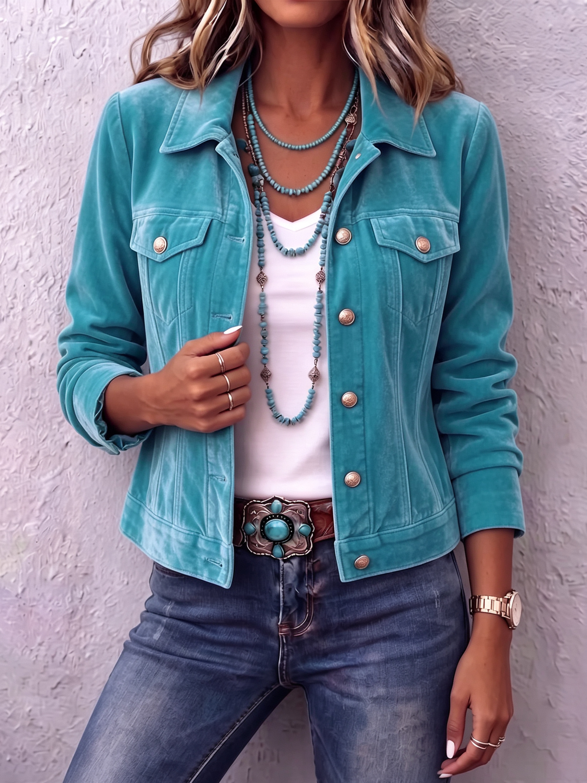 Florine | Veste en velours vintage