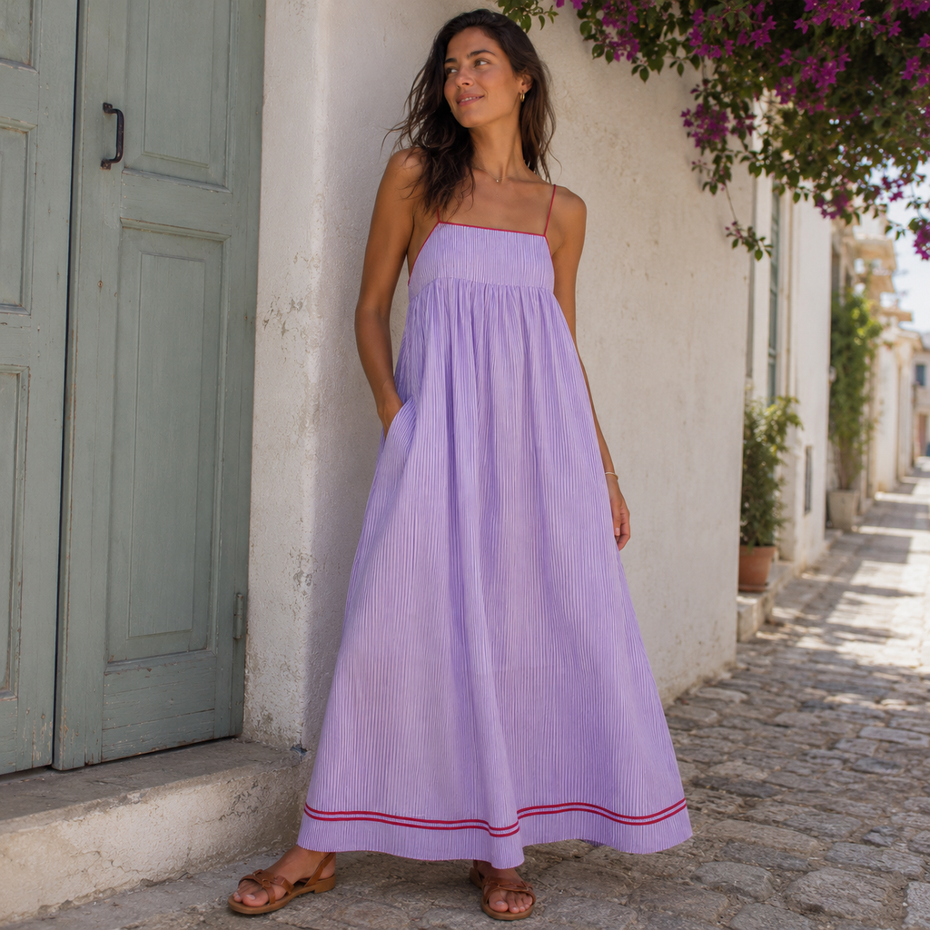 Paméla | Robe Longue Fluide d'Été